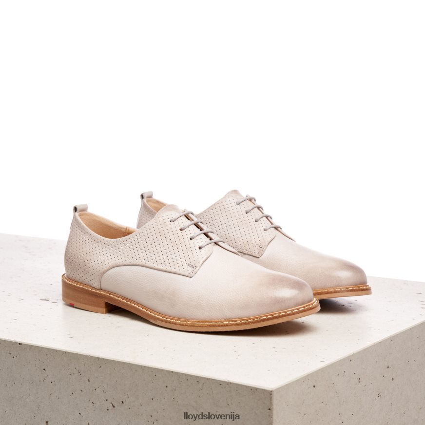 LLOYD gladki usnjeni polčevlji s čipko ženske čevlje siva 4HJ4441190 LLOYD gladki usnjeni polčevlji s čipko ženske čevlje siva 4HJ4441190