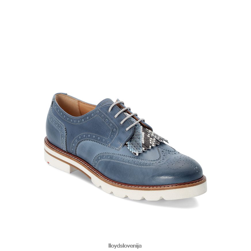 LLOYD čipkasti polčevlji iz gladkega usnja ženske čevlje modra 4HJ4441189 LLOYD čipkasti polčevlji iz gladkega usnja ženske čevlje modra 4HJ4441189
