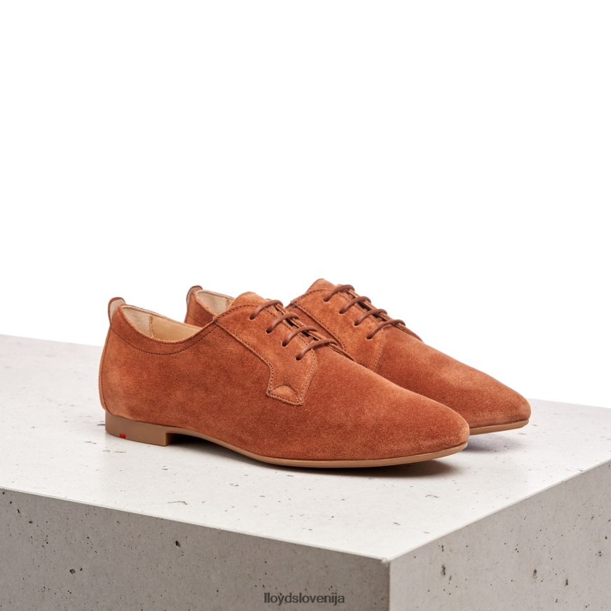 LLOYD polčevlji iz semiša na vezalke ženske čevlje rjav 4HJ4441185 LLOYD polčevlji iz semiša na vezalke ženske čevlje rjav 4HJ4441185